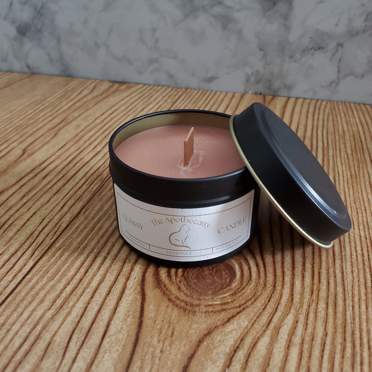 Class-y Soy Wax Candle (Wood Wick)