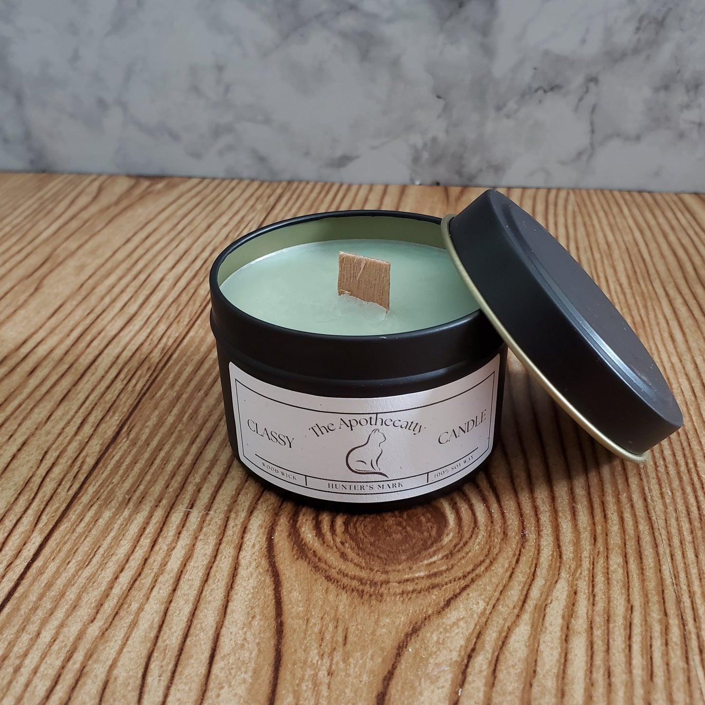 Class-y Soy Wax Candle (Wood Wick)