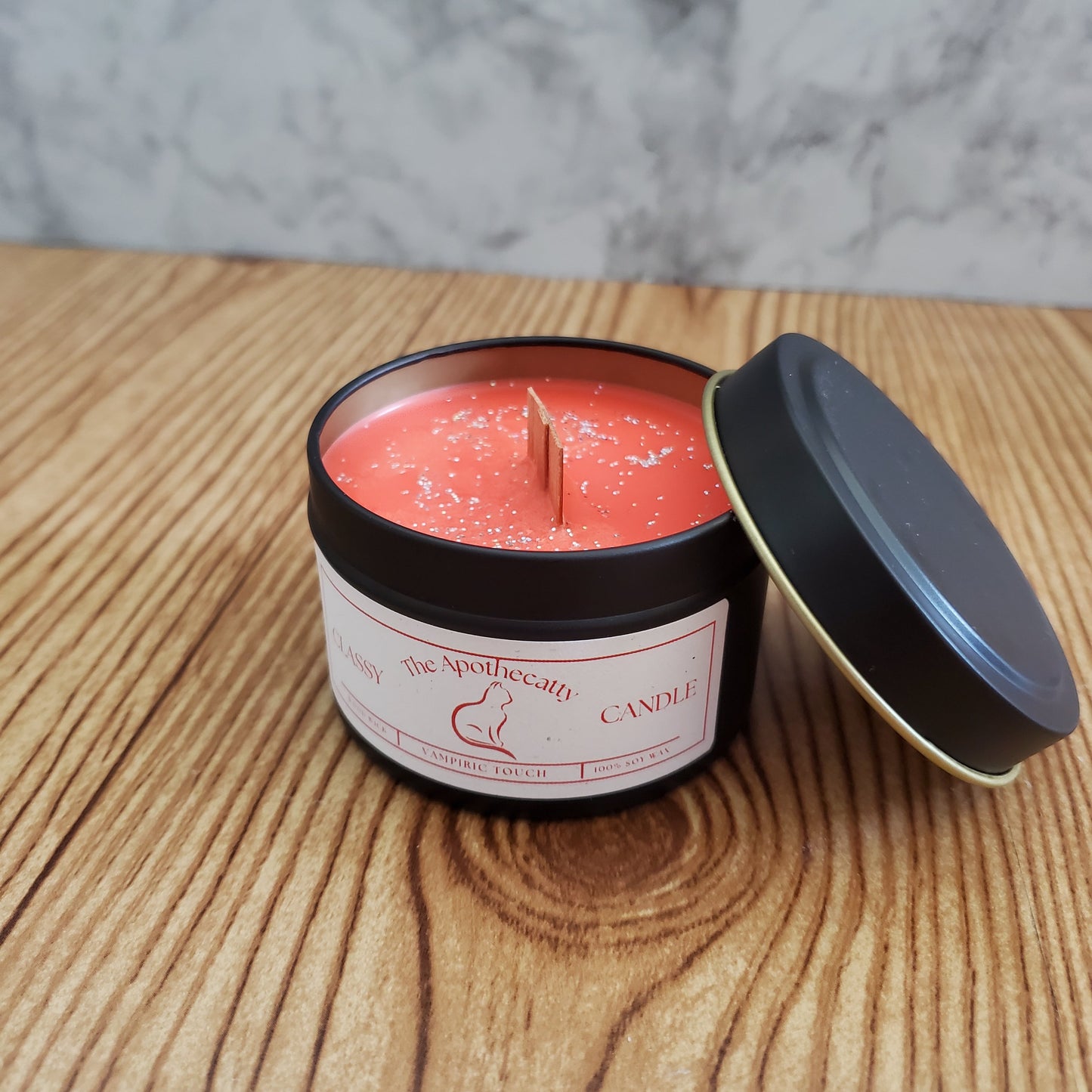 Class-y Soy Wax Candle (Wood Wick)
