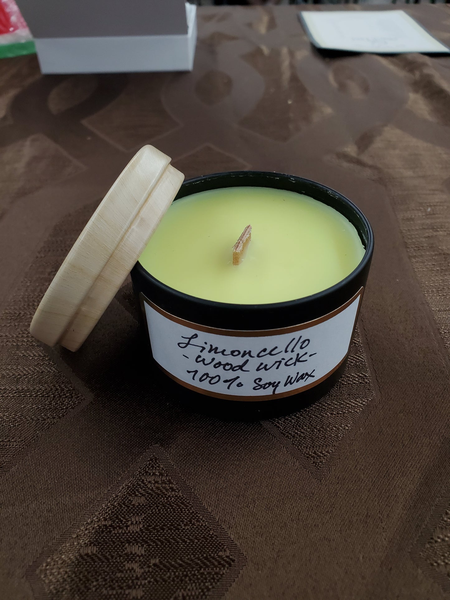 Small Soy Wax Candle (Wood Wick)