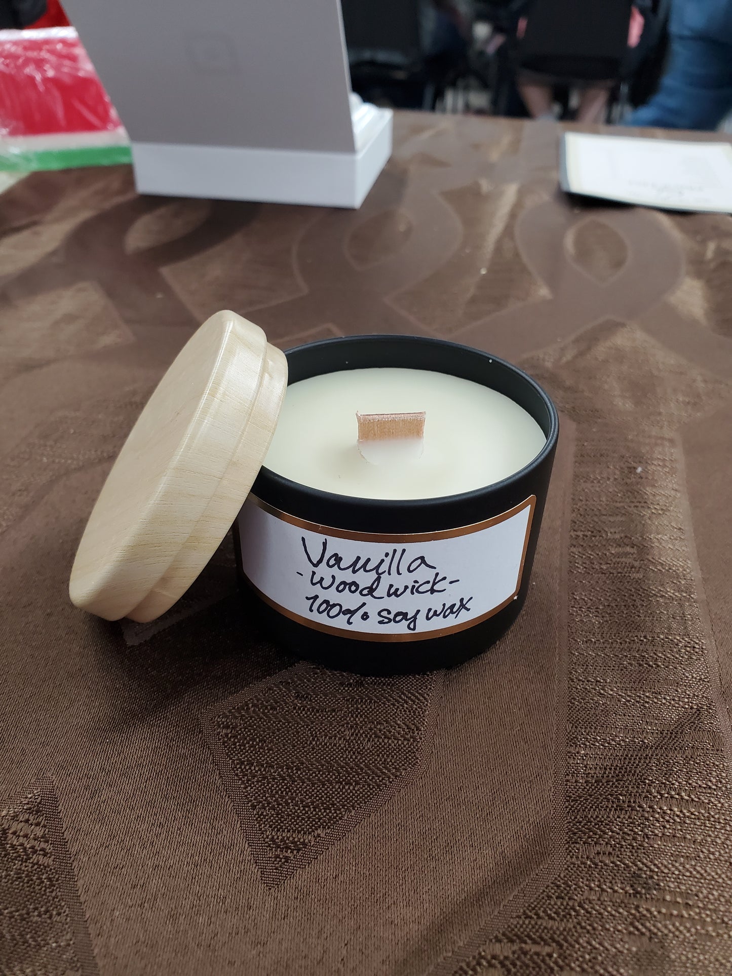 Small Soy Wax Candle (Wood Wick)
